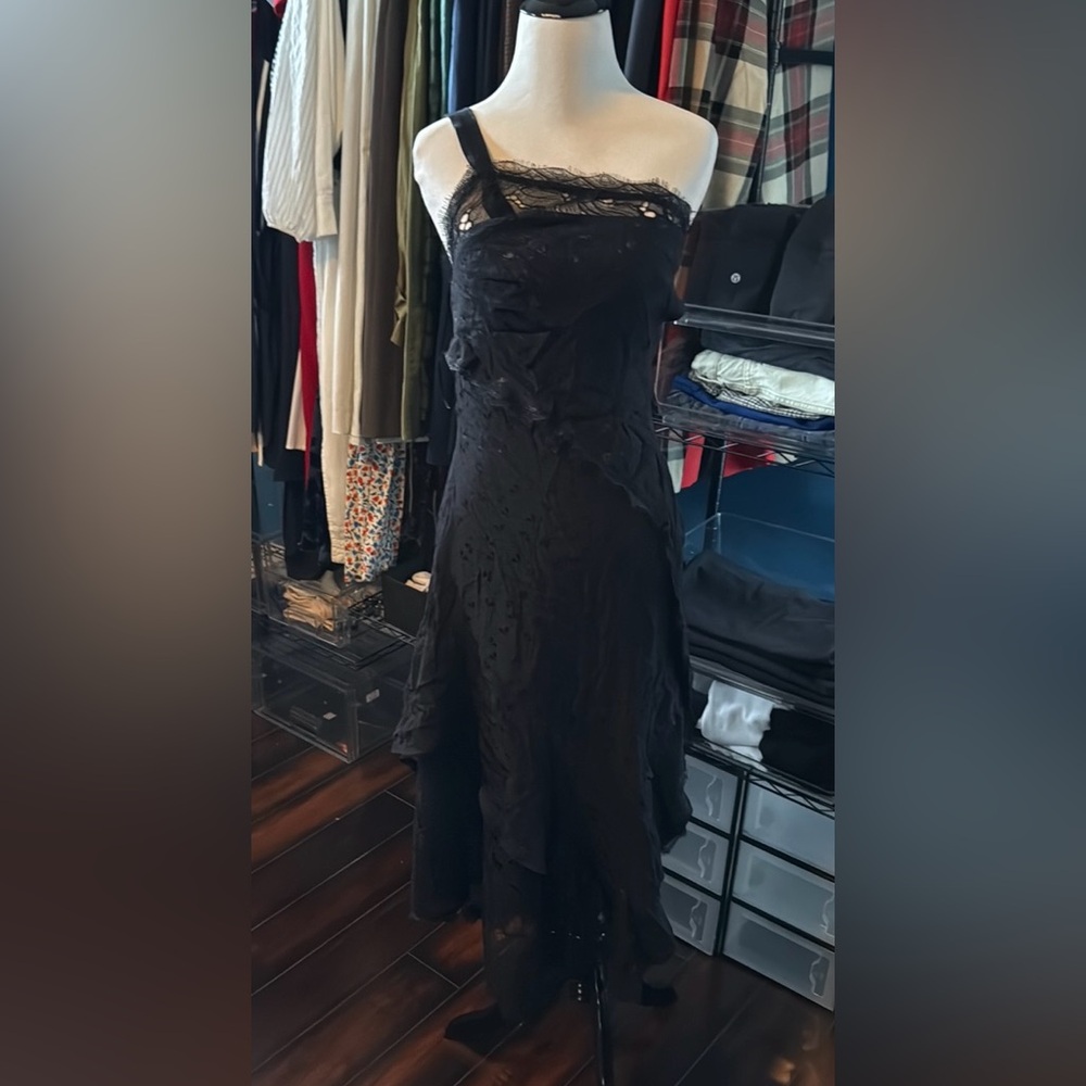 New Anthropologie handkerchief dress with 1 shoulder